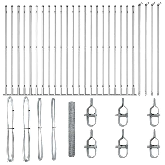 Hexagon Fence 1.2x50 m Γαλβανισμένο Ατσάλι