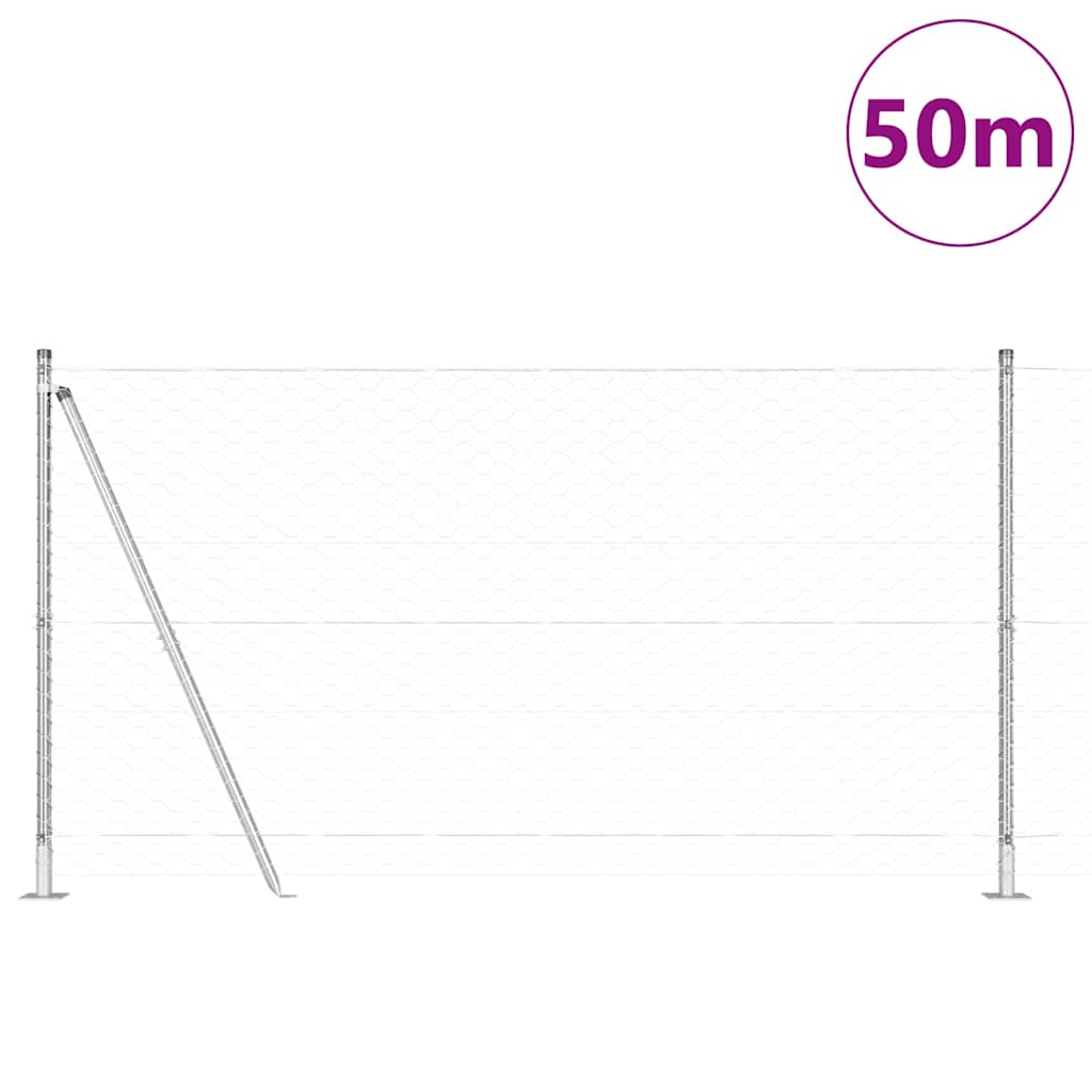 Hexagon Fence 1.2x50 m Γαλβανισμένο Ατσάλι
