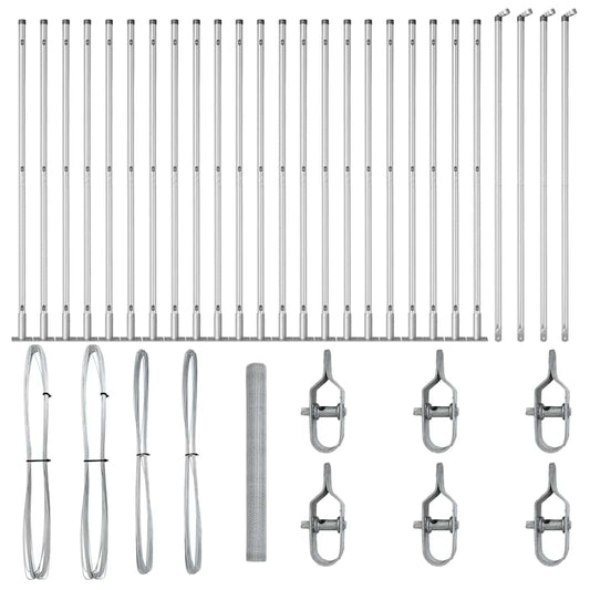Φράκτης εξαγώνου vidaXL 1.4x50 μ Γαλβανισμένος Χάλυβας