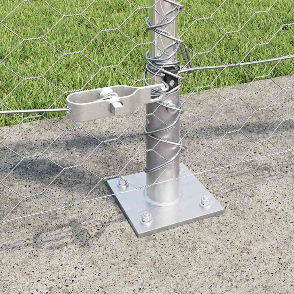 Περίφραξη vidaXL Εξαγώνια 1x100 μ Γαλβανισμένος Χάλυβας