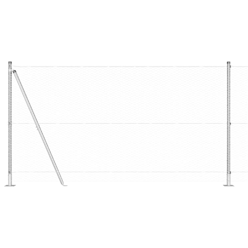 vidaXL Πολυγωνικός Φράχτης 1,2x100 μ Γαλβανισμένο Ατσάλι