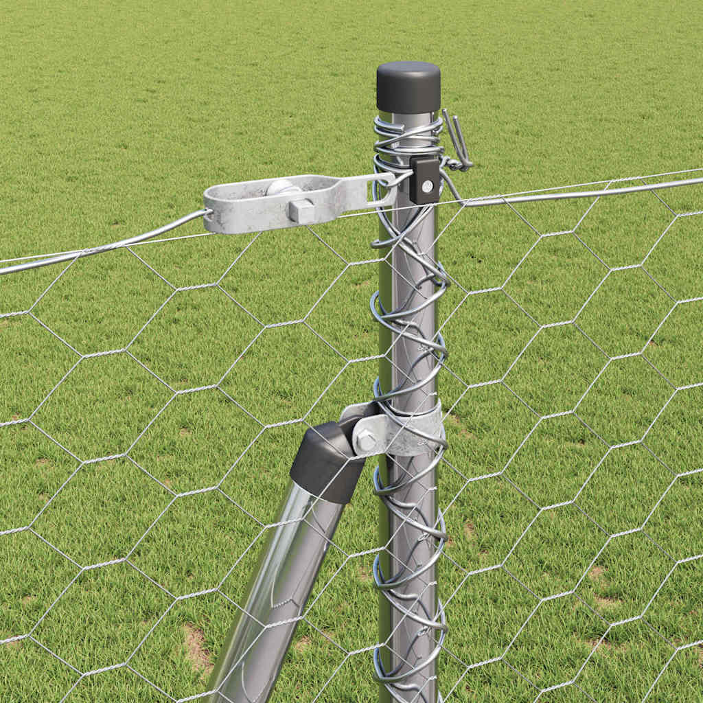vidaXL Εξάγωνος Φράκτης 1.4x100 μ Γαλβανισμένο Ατσάλι