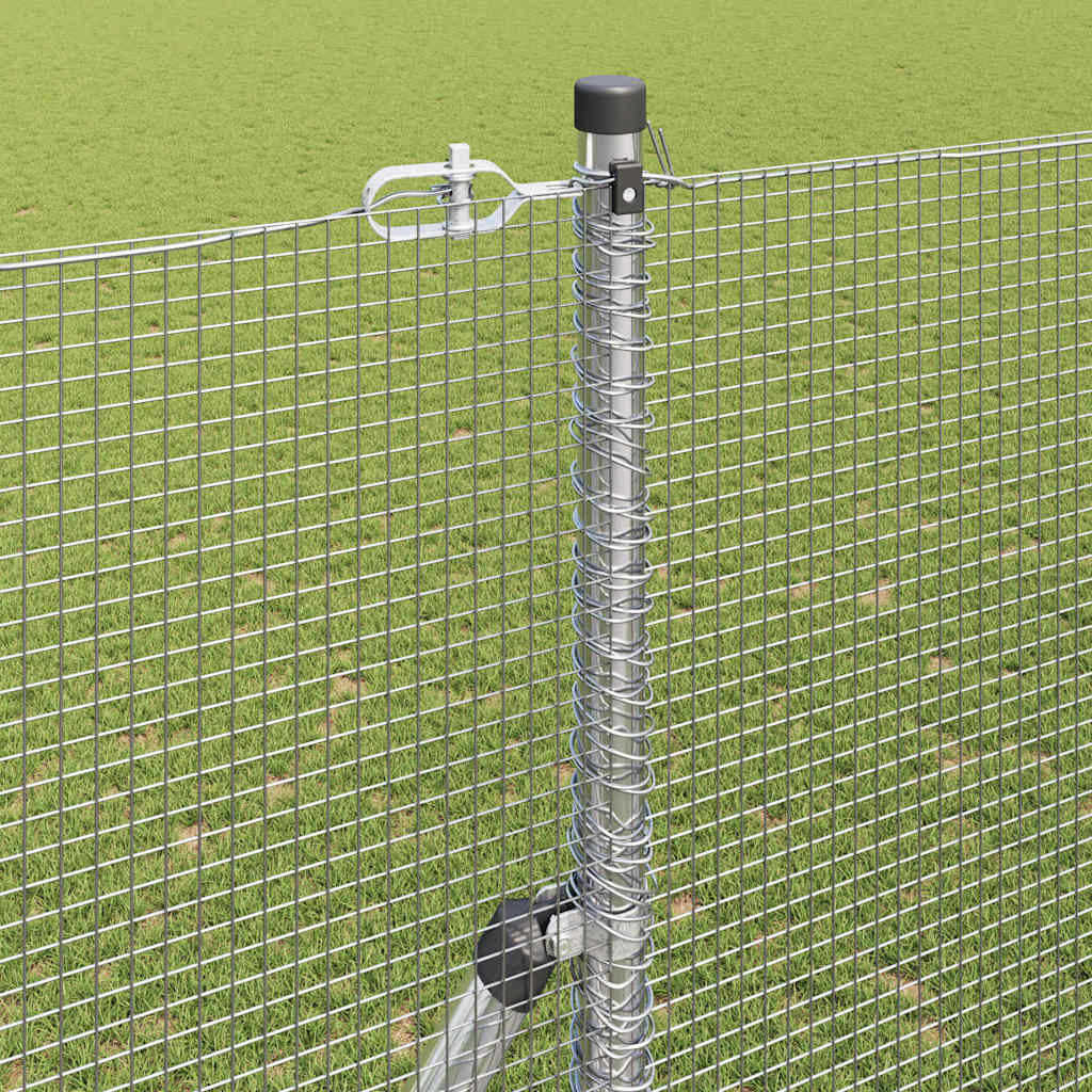 vidaXL Γαλβανισμένος Φράχτης από Δίχτυ με 7 Πόλους 1.6x10 μ