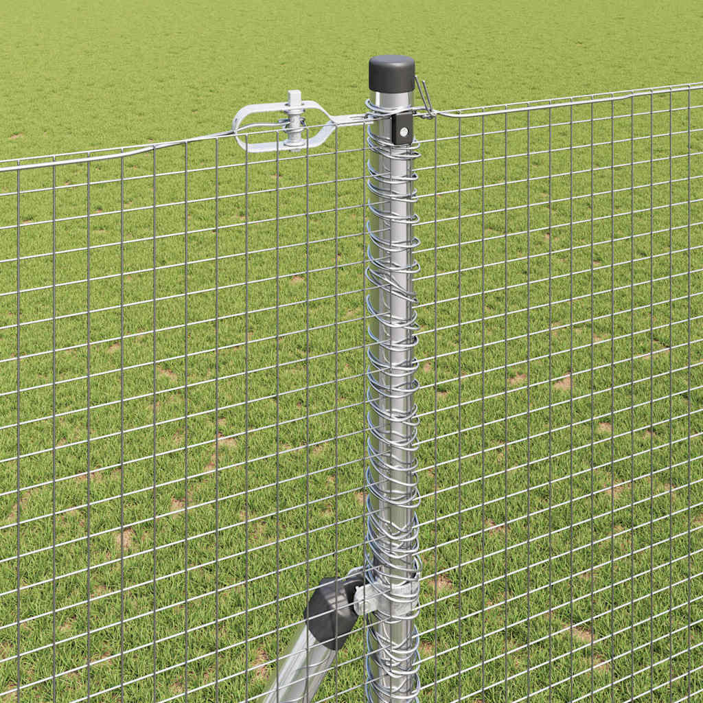 vidaXL Γαλβανισμένος Φράχτης με 13 Στηρίγματα 1.5x50 m