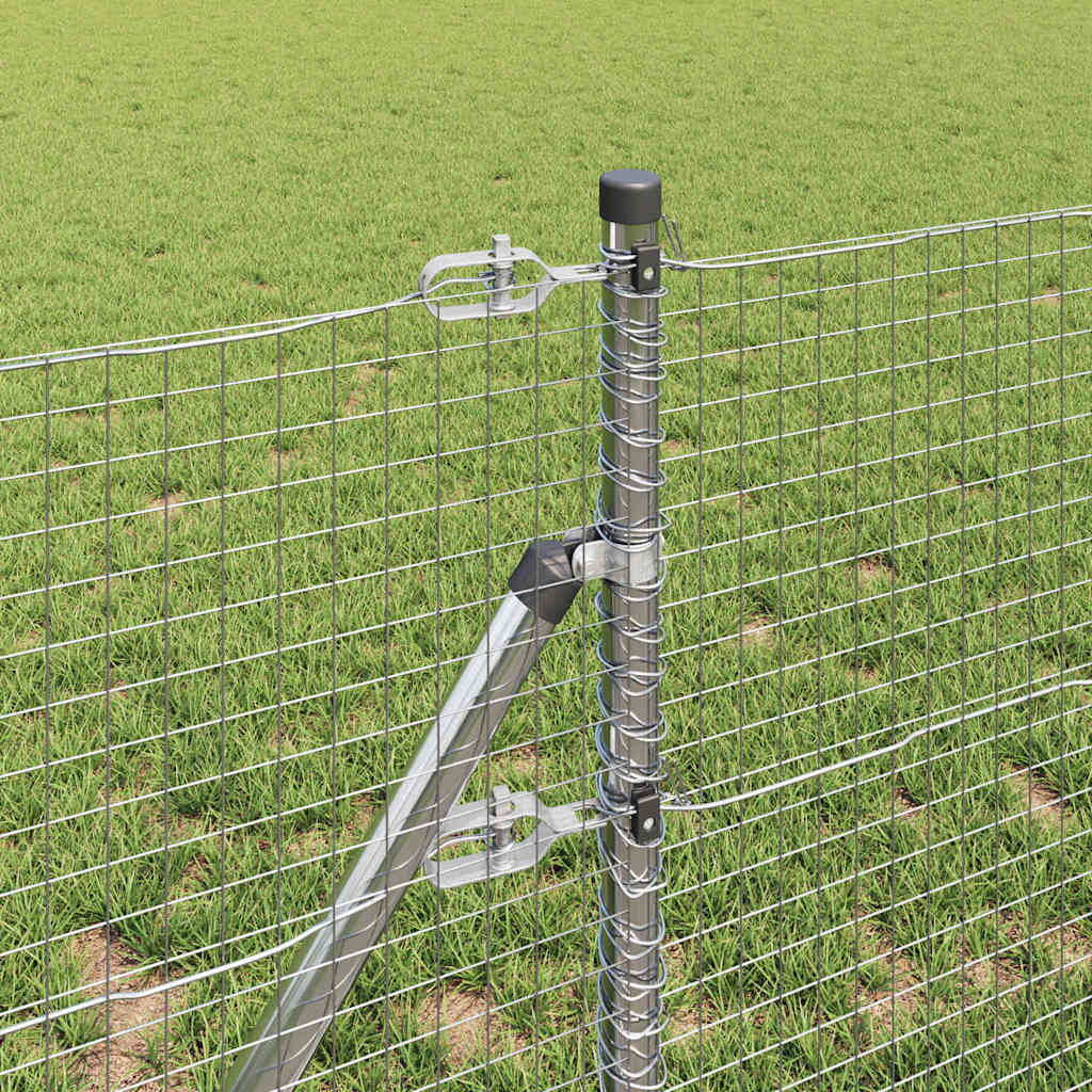 vidaXL Γαλβανισμένος Συρμάτινος Φράκτης με 13 Στύλους 0.5x100 m