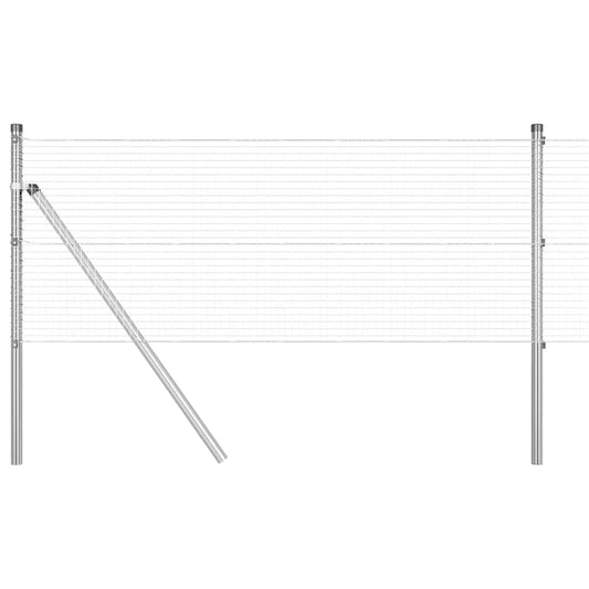 vidaXL Γαλβανισμένος Φράκτης με 13 Πόλους 0.6x100 m
