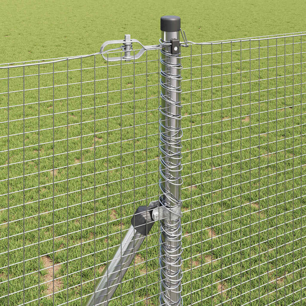 vidaXL Welded Wire Fence με 13 Πόλους 1x100 μ Γαλβανισμένος Χάλυβας