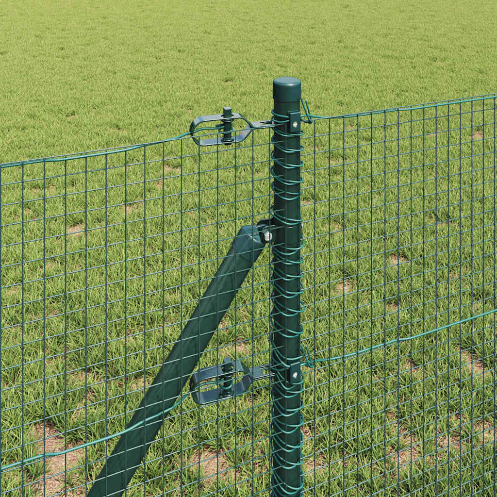 vidaXL Welded Wire Fence με 13 Κολώνες Πράσινο 0.4x50 m Χάλυβα