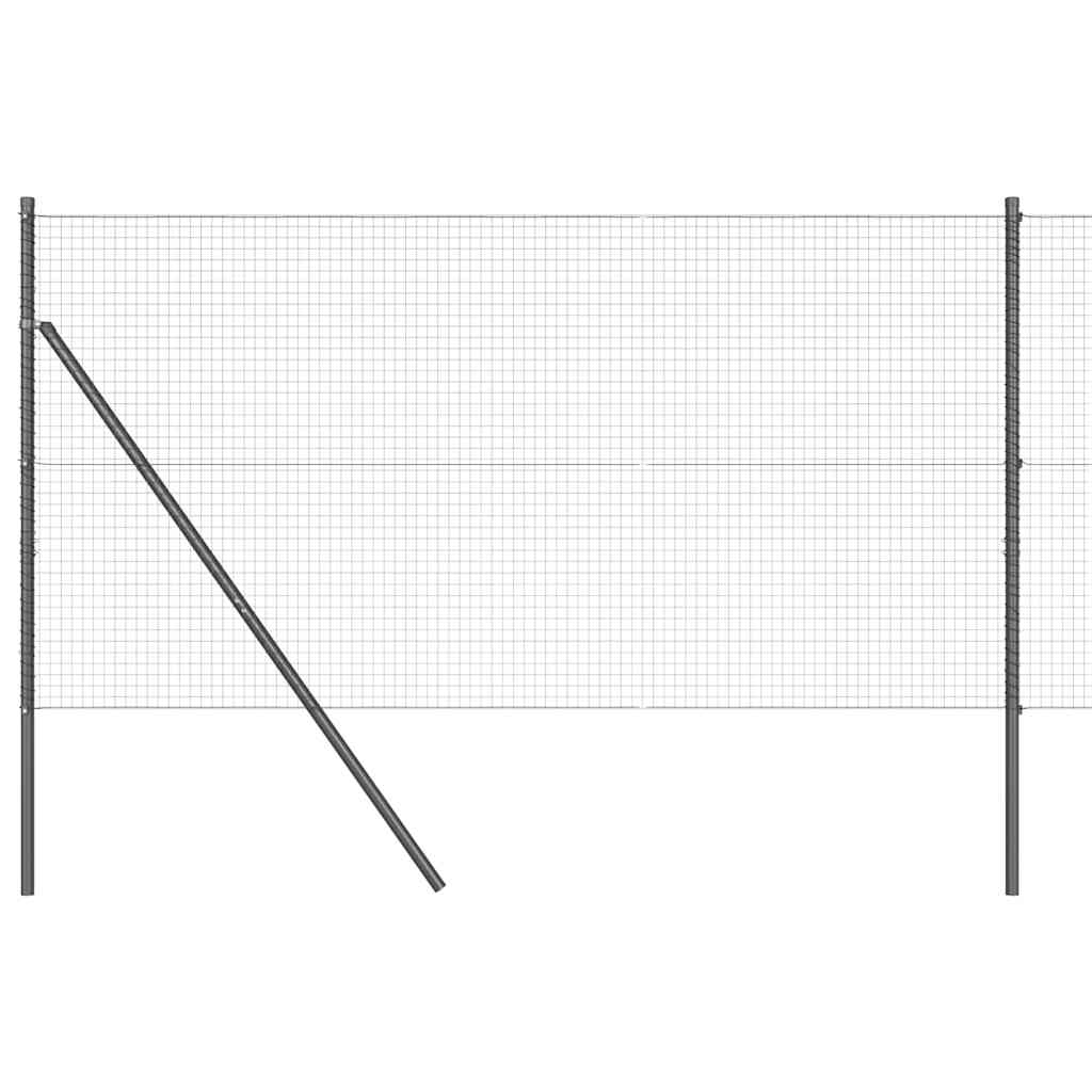 vidaXL Φράκτης με Στυλό Γκρι 1.2 x 50 m