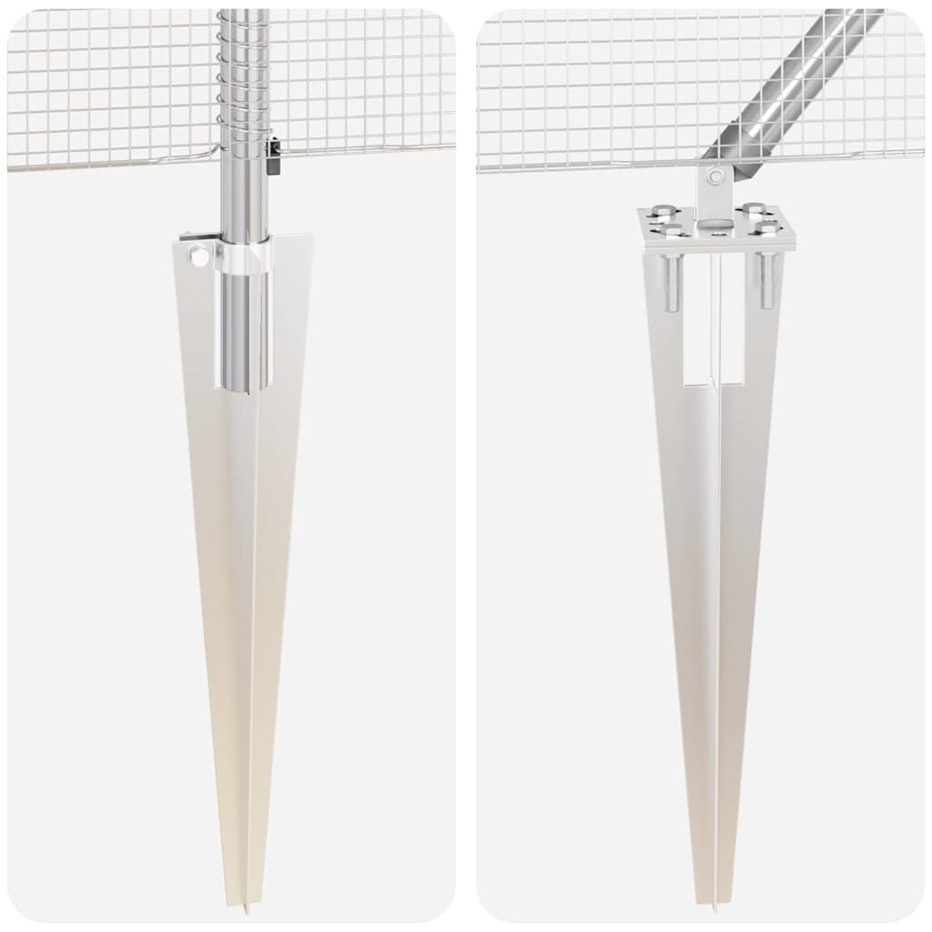 vidaXL Φράχτης Συρματοπλέγματος με 13 Μεταλλικούς Στυλ 1.4x50 μ