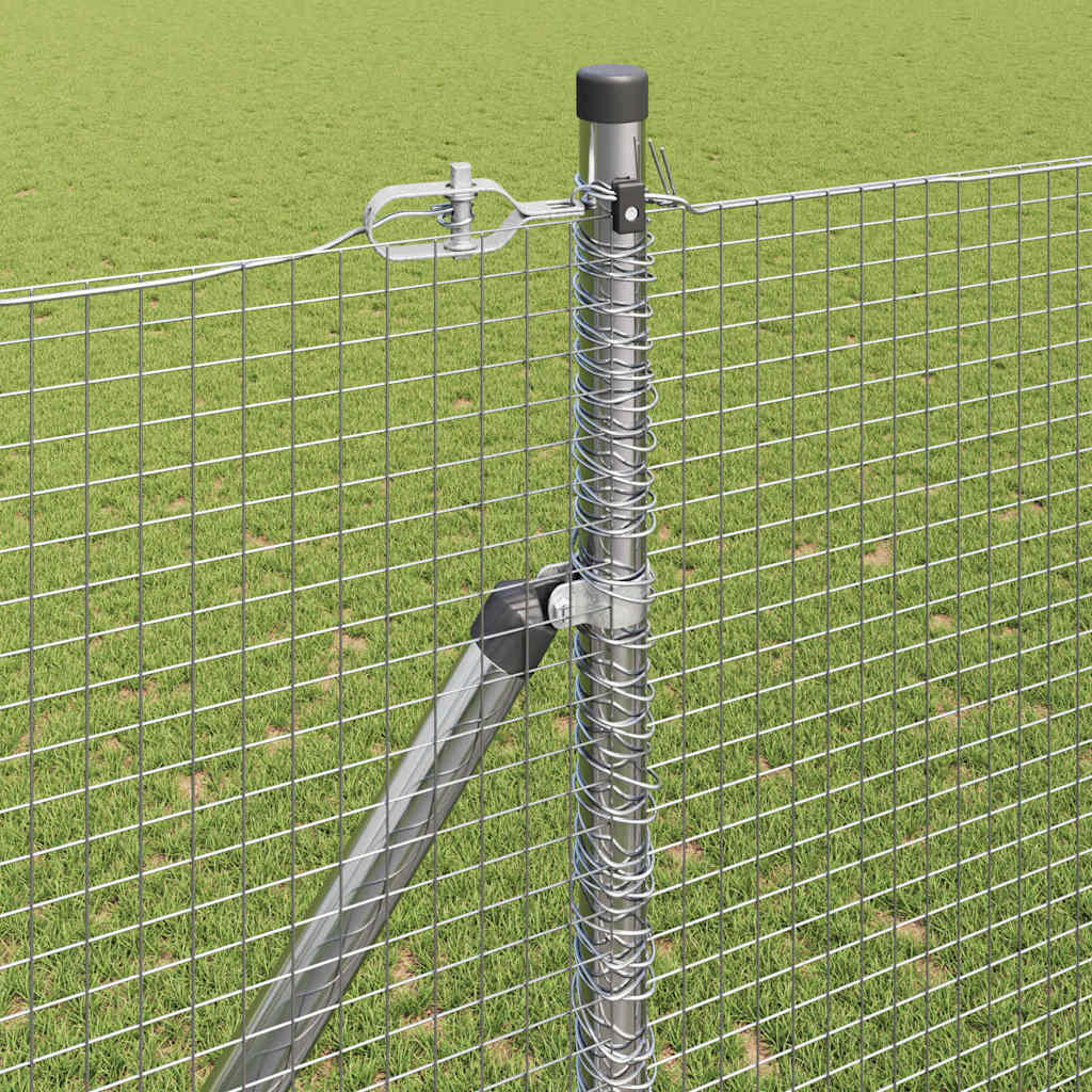 vidaXL Συγκολλητός Φράχτης με 13 αγκύρες 1.5x50 μ Γαλβανισμένος χάλυβας