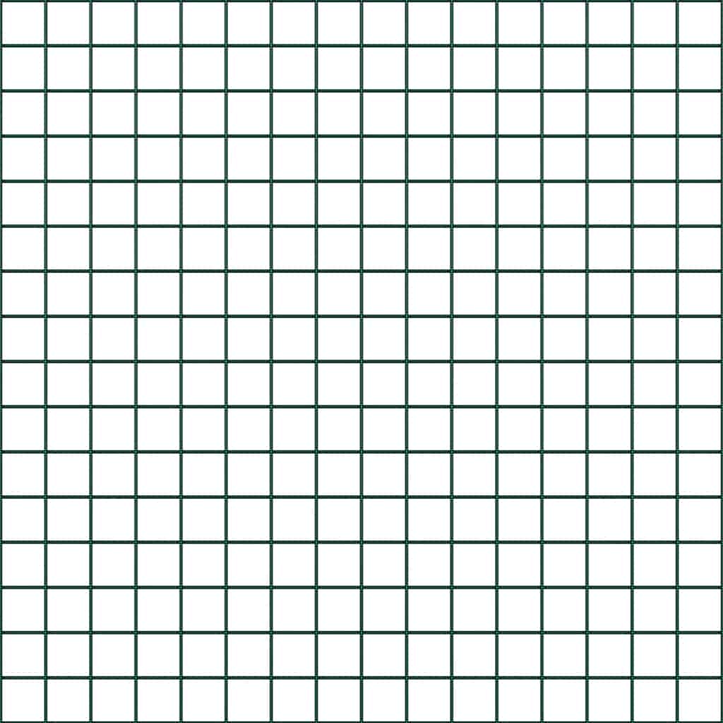 vidaXL Welded Wire Fence με 13 Αναρτήσεις Πράσινες 0.8x25 μ Χάλυβα