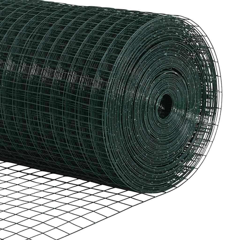 vidaXL Συρματόπλεγμα με ακίδες 50 x 1,5 m Χάλυβας με επικάλυψη PVC