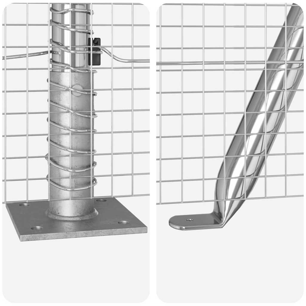 vidaXL Συρματόπλεγμα με Σκυρόδεμα 10 x 1,2 μ Γαλβανισμένος Χάλυβας