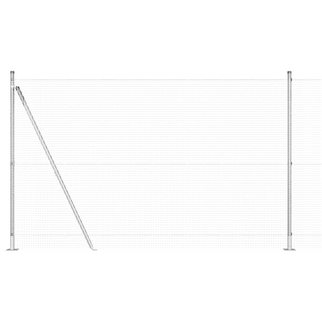 vidaXL Φράχτης με 13 Πατήματα 1.4x25 μ Γαλβανισμένος Χάλυβας