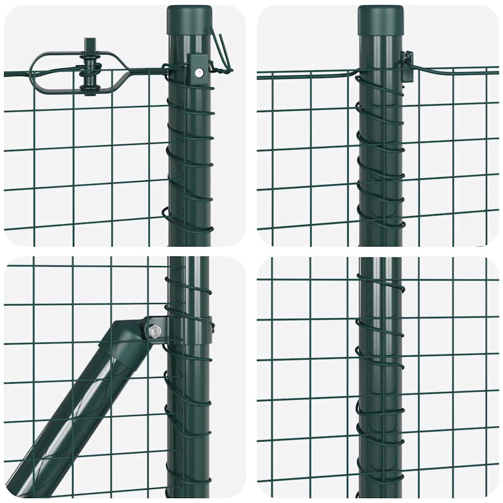 vidaXL Συρματόπλεγμα με Σκυρόδεμα 10 x 0,8 μ PVC-Επικαλυμμένο Ατσάλι