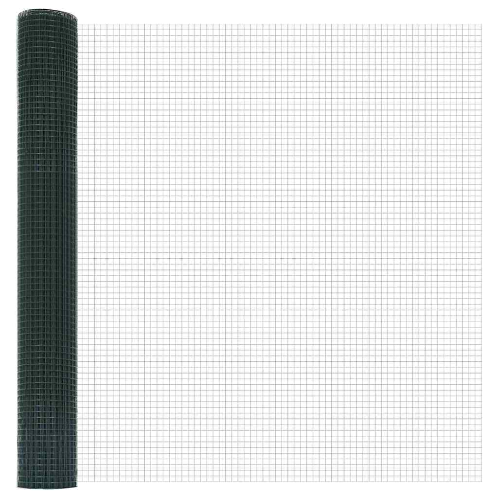 vidaXL Συρματόπλεγμα με Σκυρόδεμα 10 x 1,2 μ PVC-Επικαλυμμένο Ατσάλι