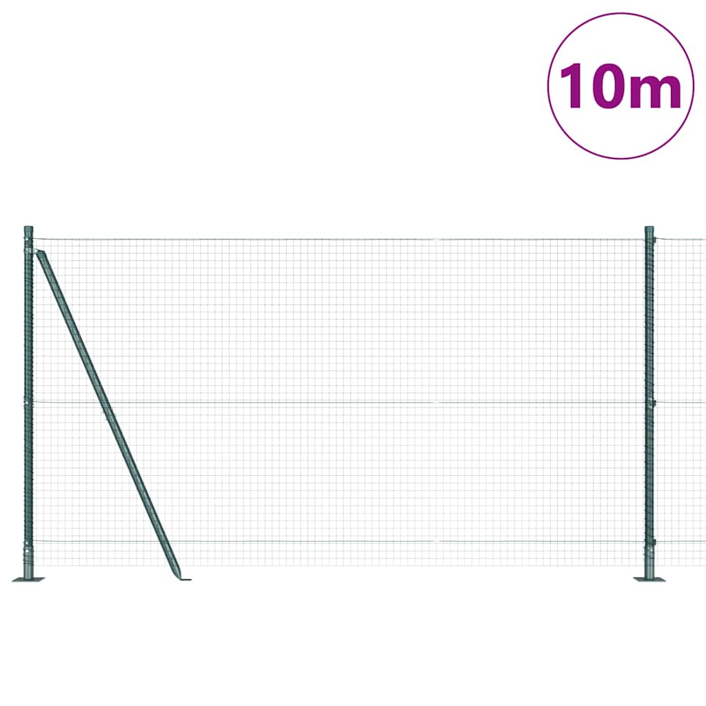 vidaXL Συρματόπλεγμα με Σκυρόδεμα 10 x 1,2 μ PVC-Επικαλυμμένο Ατσάλι