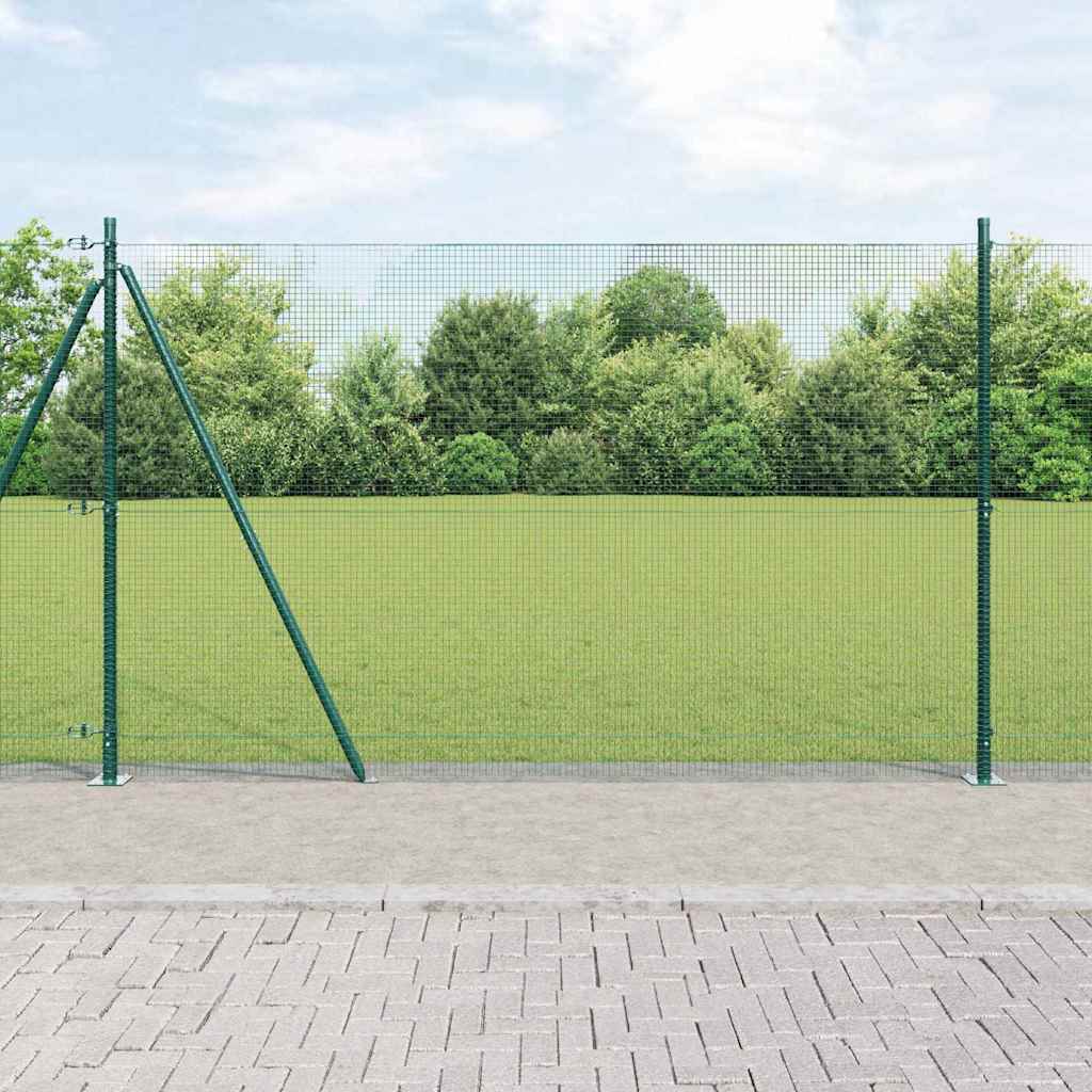 vidaXL Συρματόπλεγμα με Σκυρόδεμα 10 x 1,6 m PVC-Επικαλυμμένο Ατσάλι