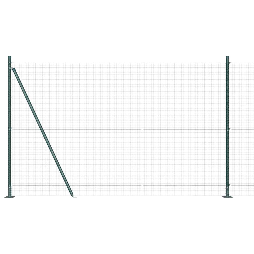 vidaXL Συρματόπλεγμα με Σκυρόδεμα 10 x 1,6 m PVC-Επικαλυμμένο Ατσάλι