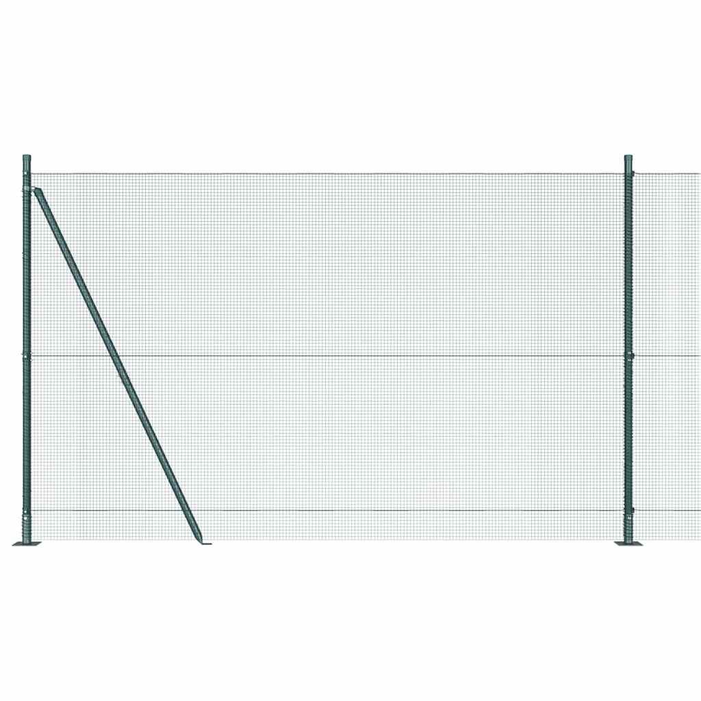 vidaXL Συρματόπλεγμα με Σκυρόδεμα 25 x 1,6 μ PVC-Επικαλυμμένο Ατσάλι