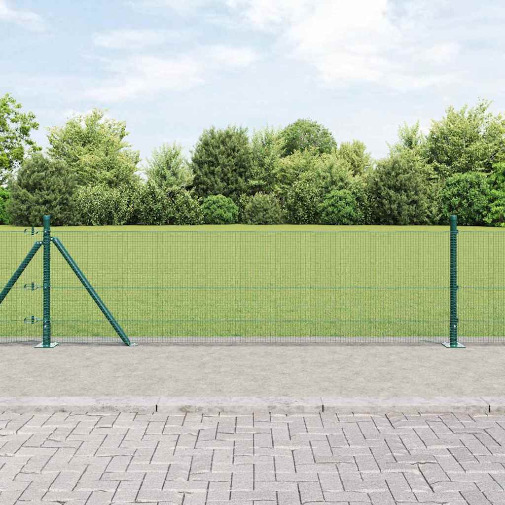 vidaXL Συρματόπλεγμα με Σκυρόδεμα 100 x 0,4 μ. PVC-Επικαλυμμένο Ατσάλι