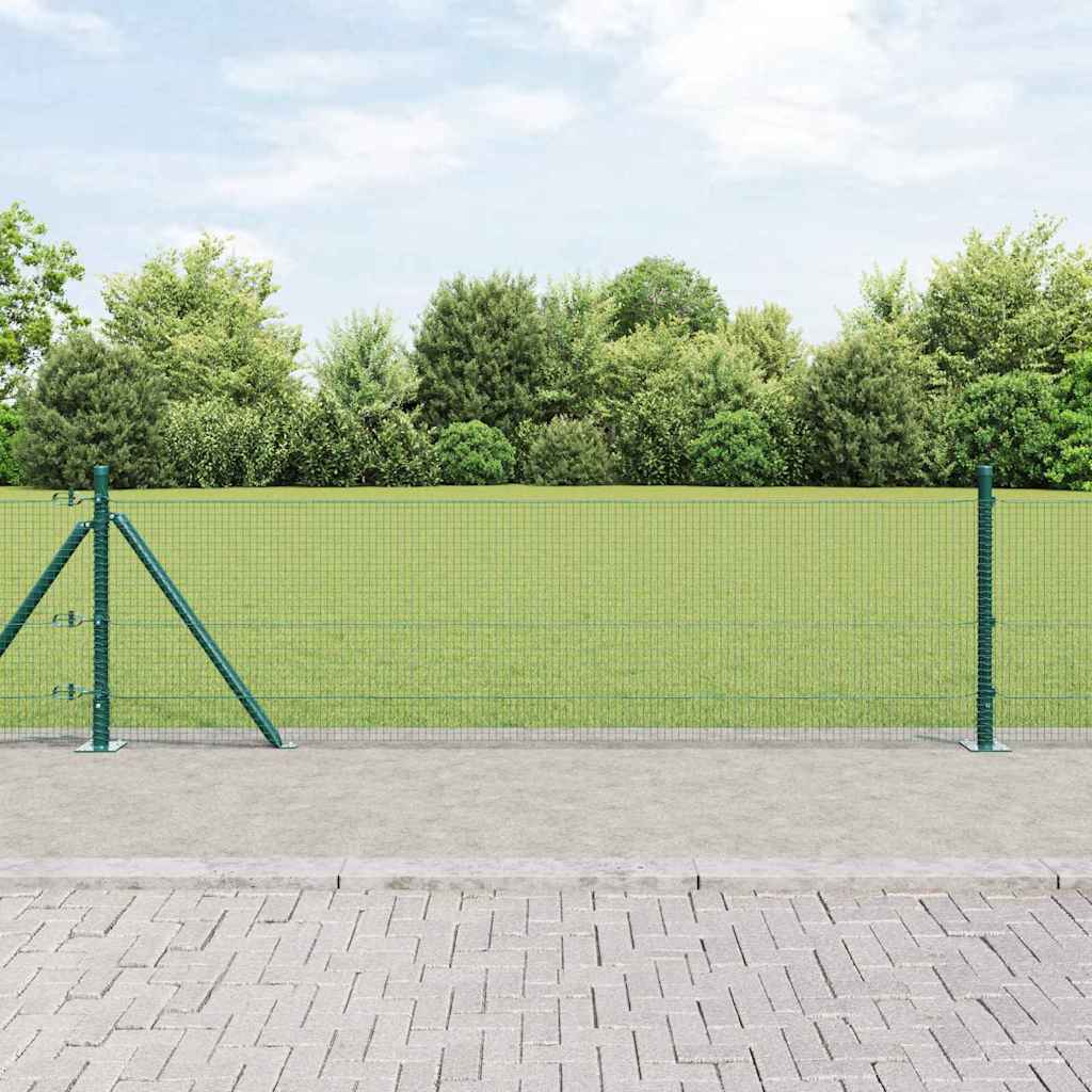 vidaXL Συρματόπλεγμα με Σκυρόδεμα 100 x 0,4 μ. PVC-Επικαλυμμένο Ατσάλι