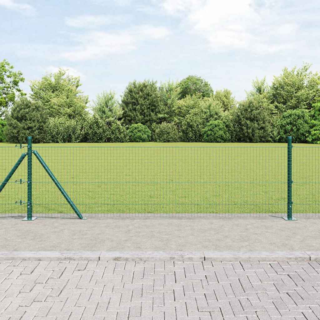 vidaXL Συρματόπλεγμα με Σκυρόδεμα 100 x 0,4 μ. PVC-Επικαλυμμένο Ατσάλι