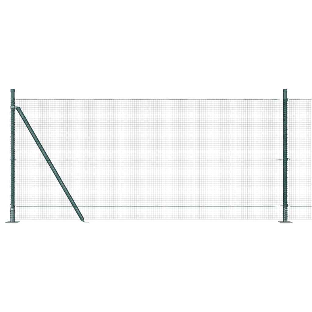 vidaXL Συρματόπλεγμα με Σκυρόδεμα 100 x 0,8 μ PVC-Επικαλυμμένο Ατσάλι