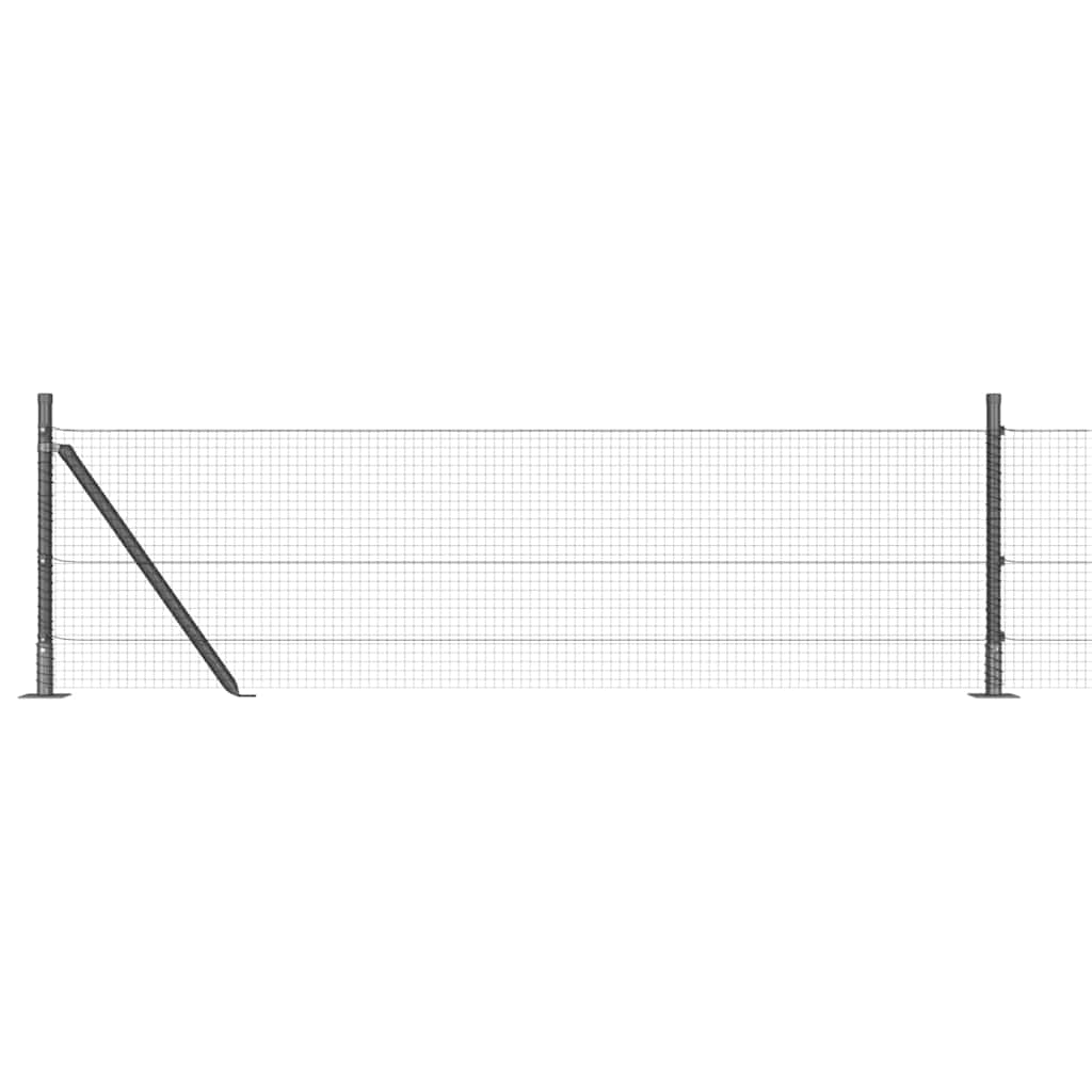 vidaXL Συρματόπλεγμα με Σκυρόδεμα 10 x 0,5 m PVC-Επικαλυμμένο Ατσάλι