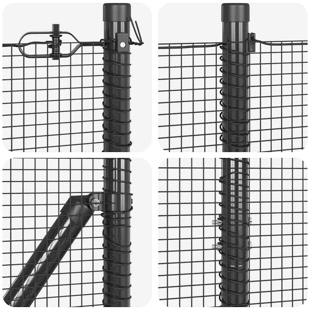 vidaXL Συρματόπλεγμα με Σκυρόδεμα 10 x 1,4 μ PVC-Επικαλυμμένο Ατσάλι
