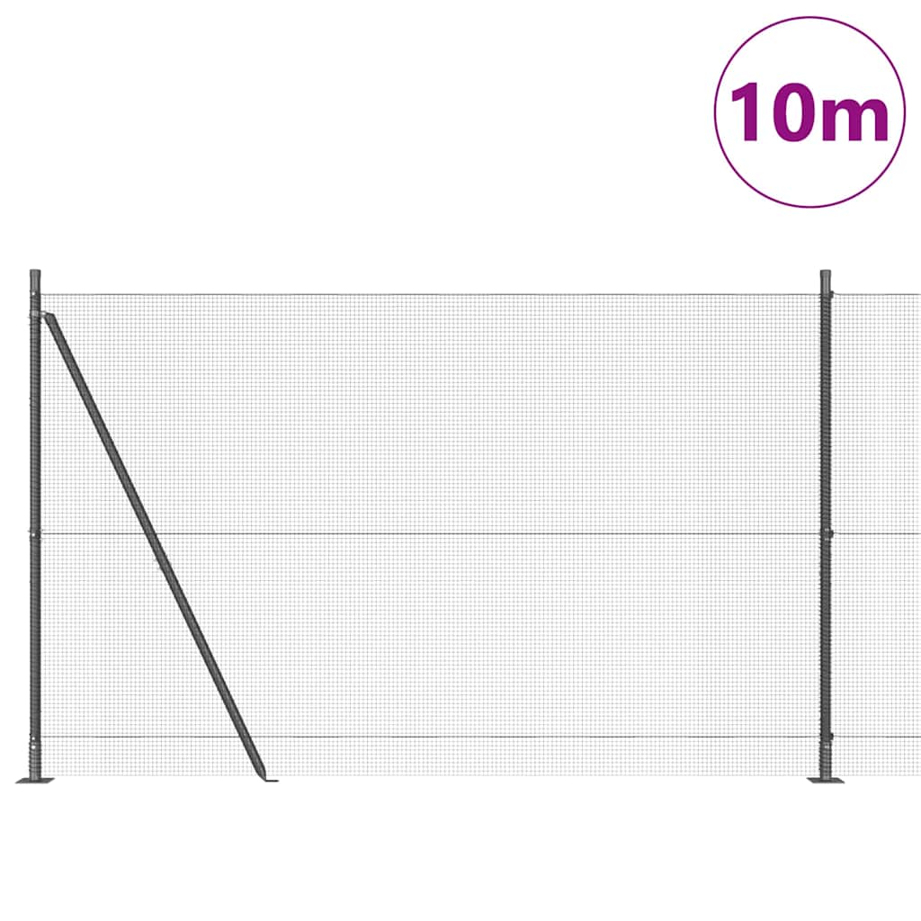 vidaXL Συρματόπλεγμα με Σκυρόδεμα 10 x 1,4 μ PVC-Επικαλυμμένο Ατσάλι