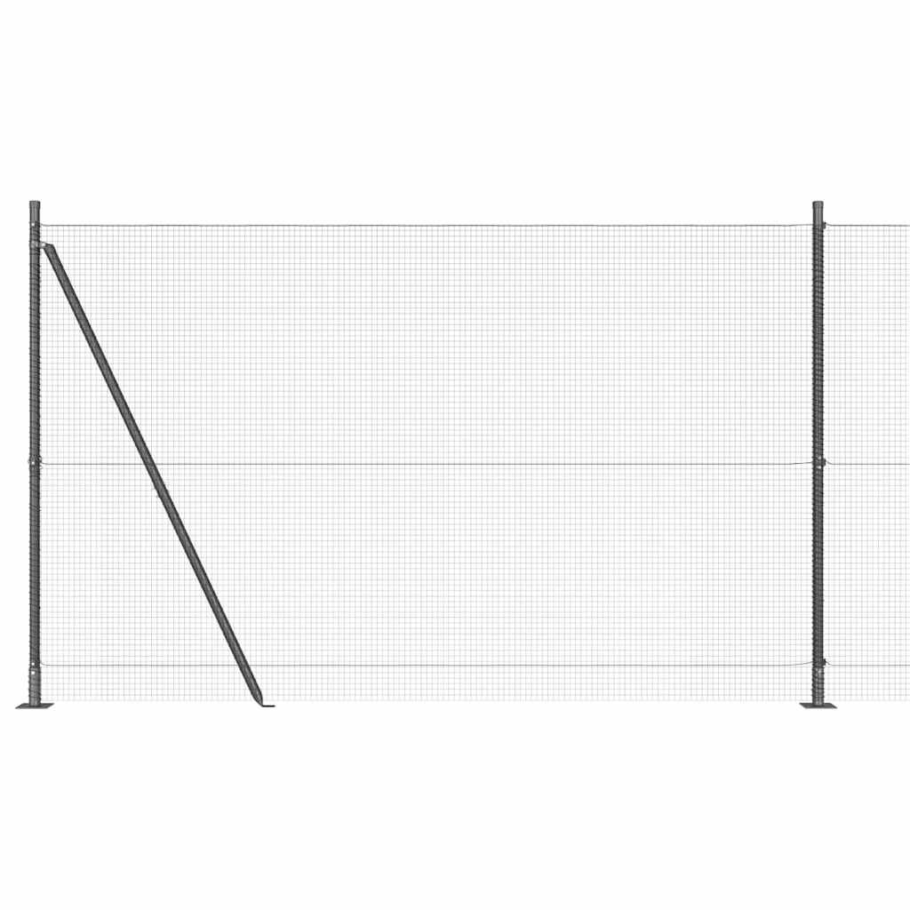 vidaXL Συρματόπλεγμα με Σκυρόδεμα 10 x 1,5 m PVC-Επικαλυμμένο Ατσάλι
