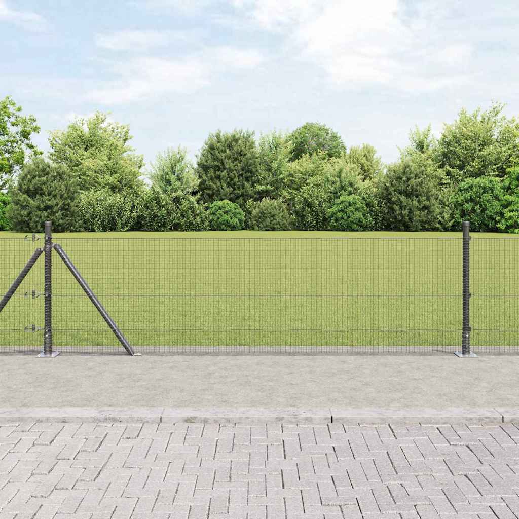 vidaXL Συρματόπλεγμα με Σκυρόδεμα 25 x 0,6 μ PVC-Επικαλυμμένο Ατσάλι