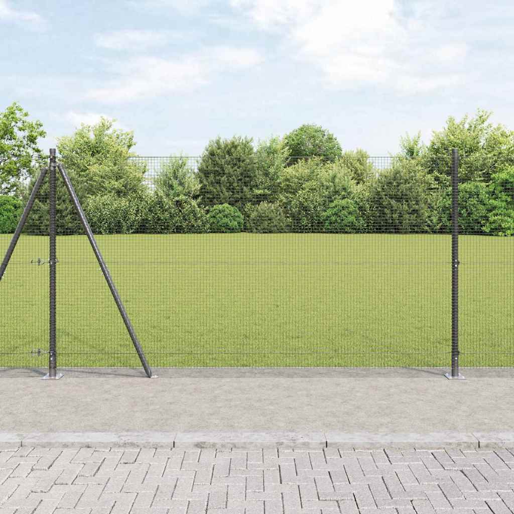vidaXL Συρματόπλεγμα με Σκυρόδεμα 25 x 1,2 μ PVC-Επικαλυμμένο Ατσάλι