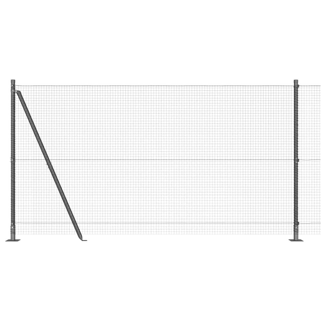 vidaXL Συρματόπλεγμα με Σκυρόδεμα 25 x 1,2 μ PVC-Επικαλυμμένο Ατσάλι
