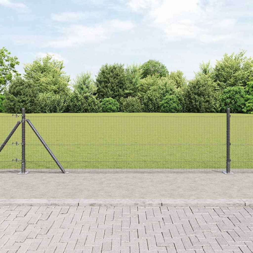 vidaXL Συρματόπλεγμα με Σκυρόδεμα 50 x 0,4 μ PVC-Επικαλυμμένο Ατσάλι