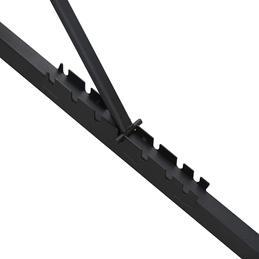 vidaXL Πάγκος Βαρών Μαύρο 131 x 41 x 110 εκ. Ατσάλι