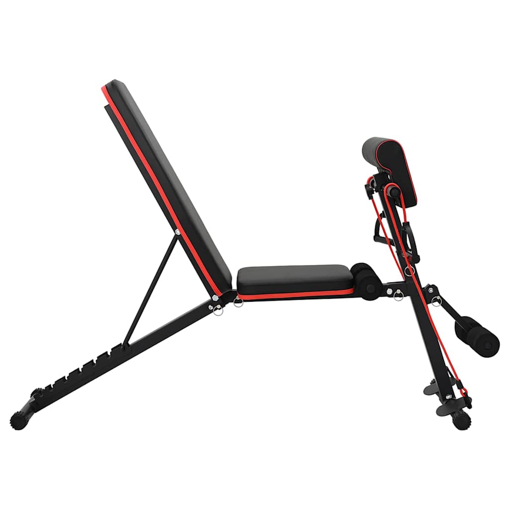 vidaXL Πάγκος Βαρών Μαύρο 132 x 54 x 100 εκ. Ατσάλι