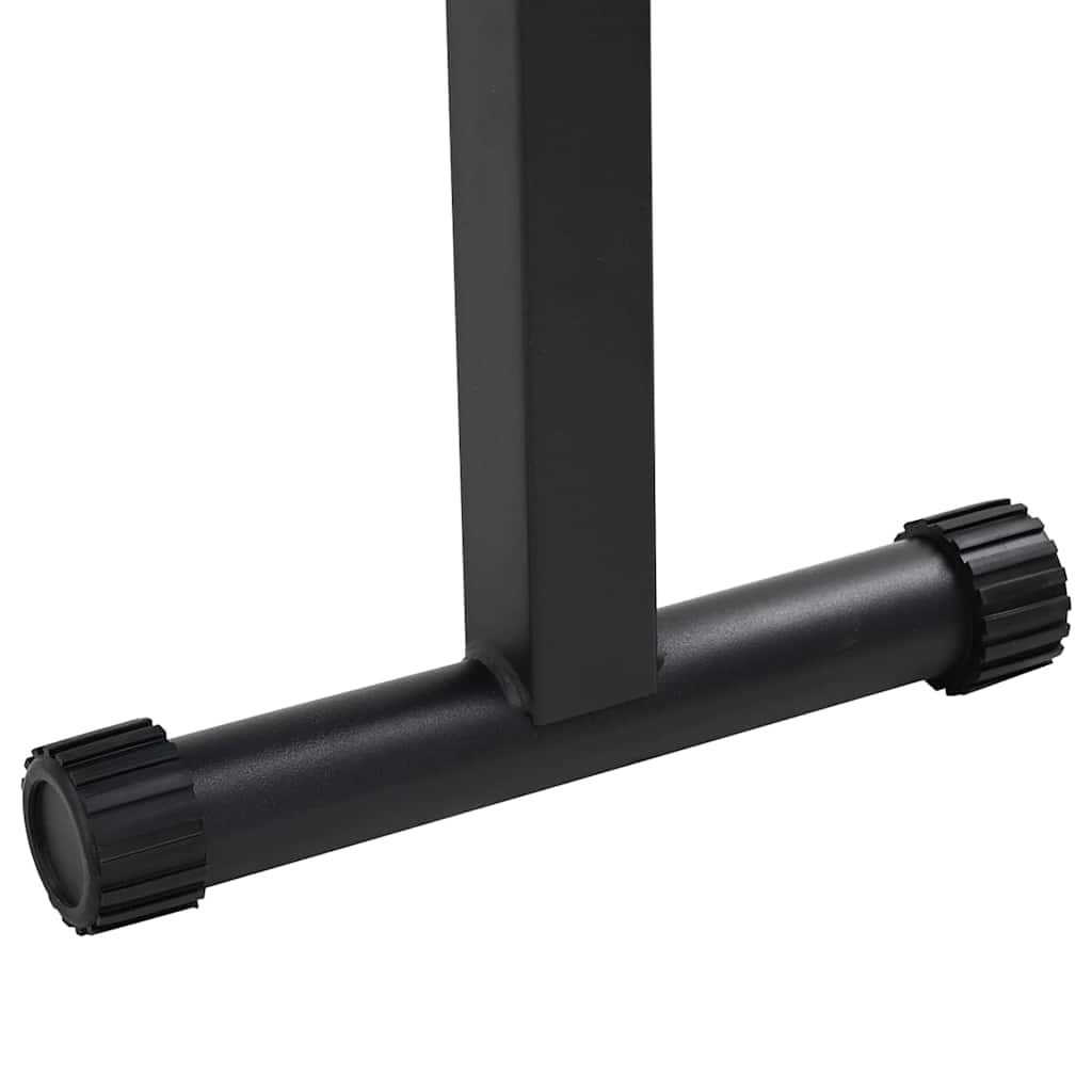 vidaXL Αναδιπλούμενος Πάγκος Βάρους Μαύρο 109 x 29 x 42 εκ. Ατσάλι