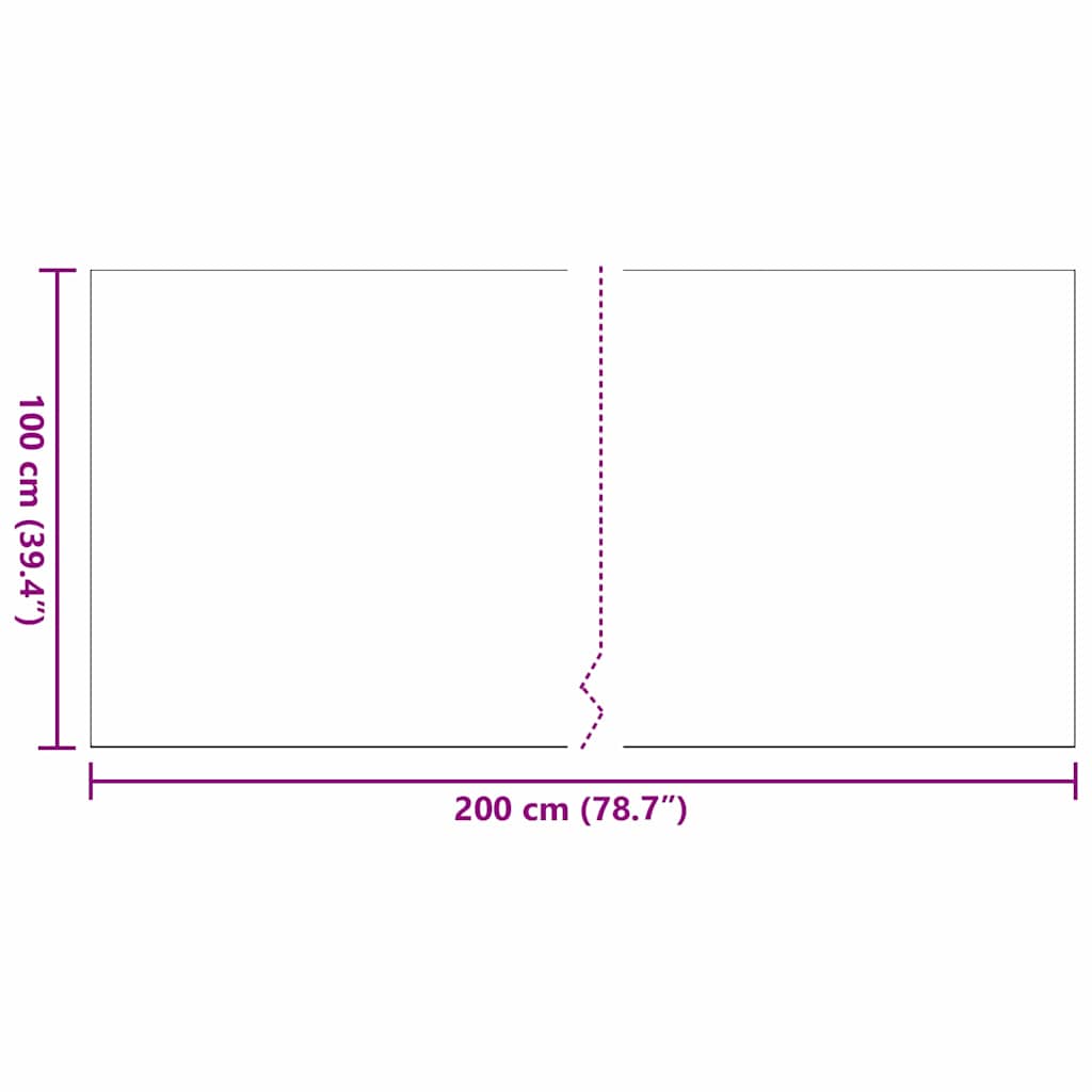 vidaXL Τεχνητό γρασίδι Μαύρο 200 x 100 x 3 εκ. Πολυπροπυλένιο