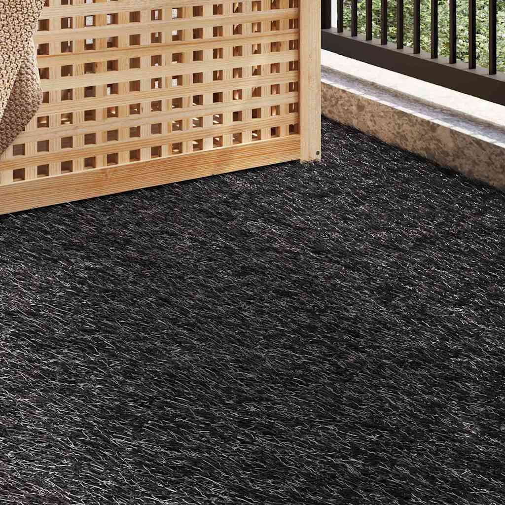 vidaXL Τεχνητό γρασίδι 1000 x 100 x 3 εκ. Μαύρο PP και PE