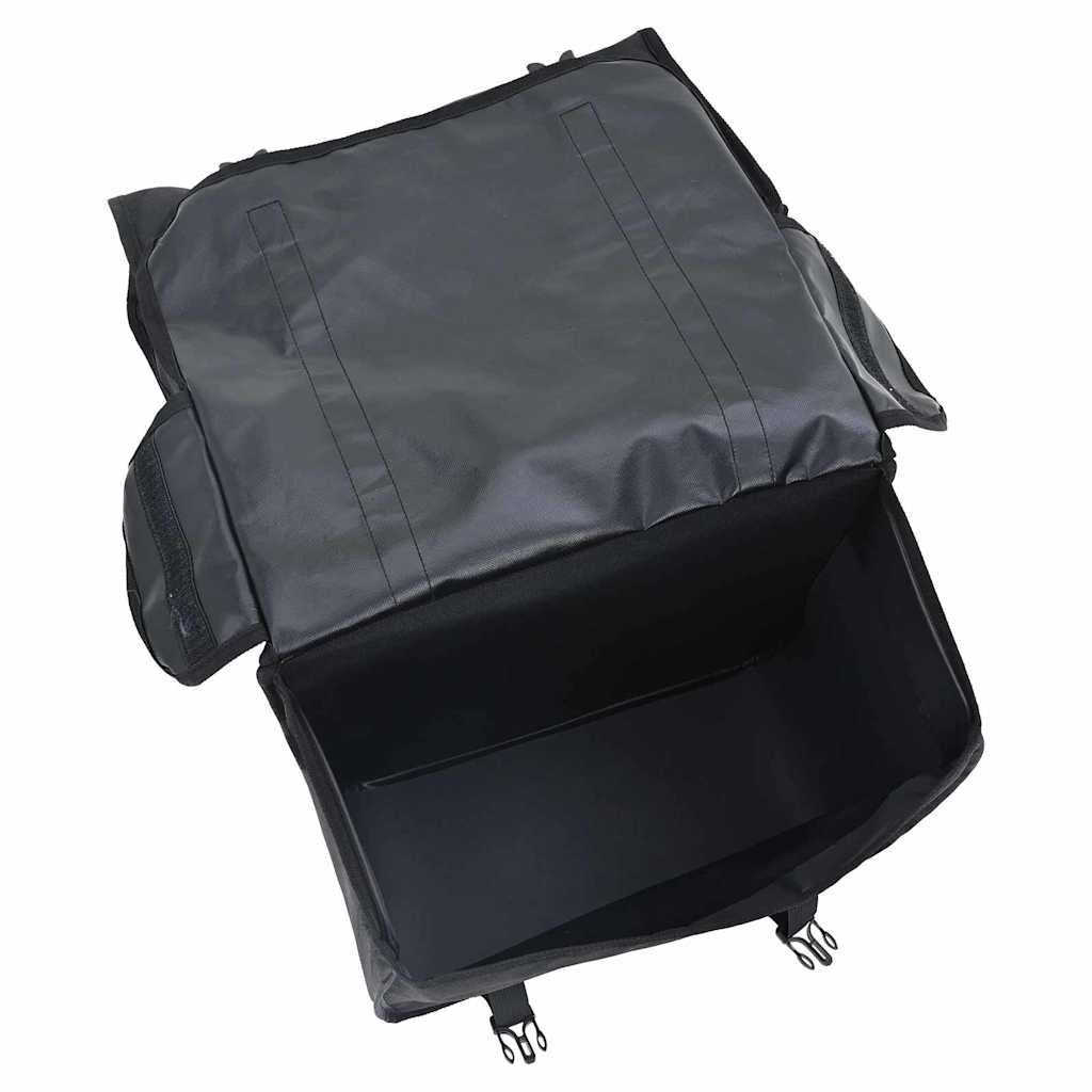 vidaXL Τσάντα Ποδηλάτου Γκρι και Μαύρο 31,5 x 15,5 x 40 εκ Πολυεστέρας