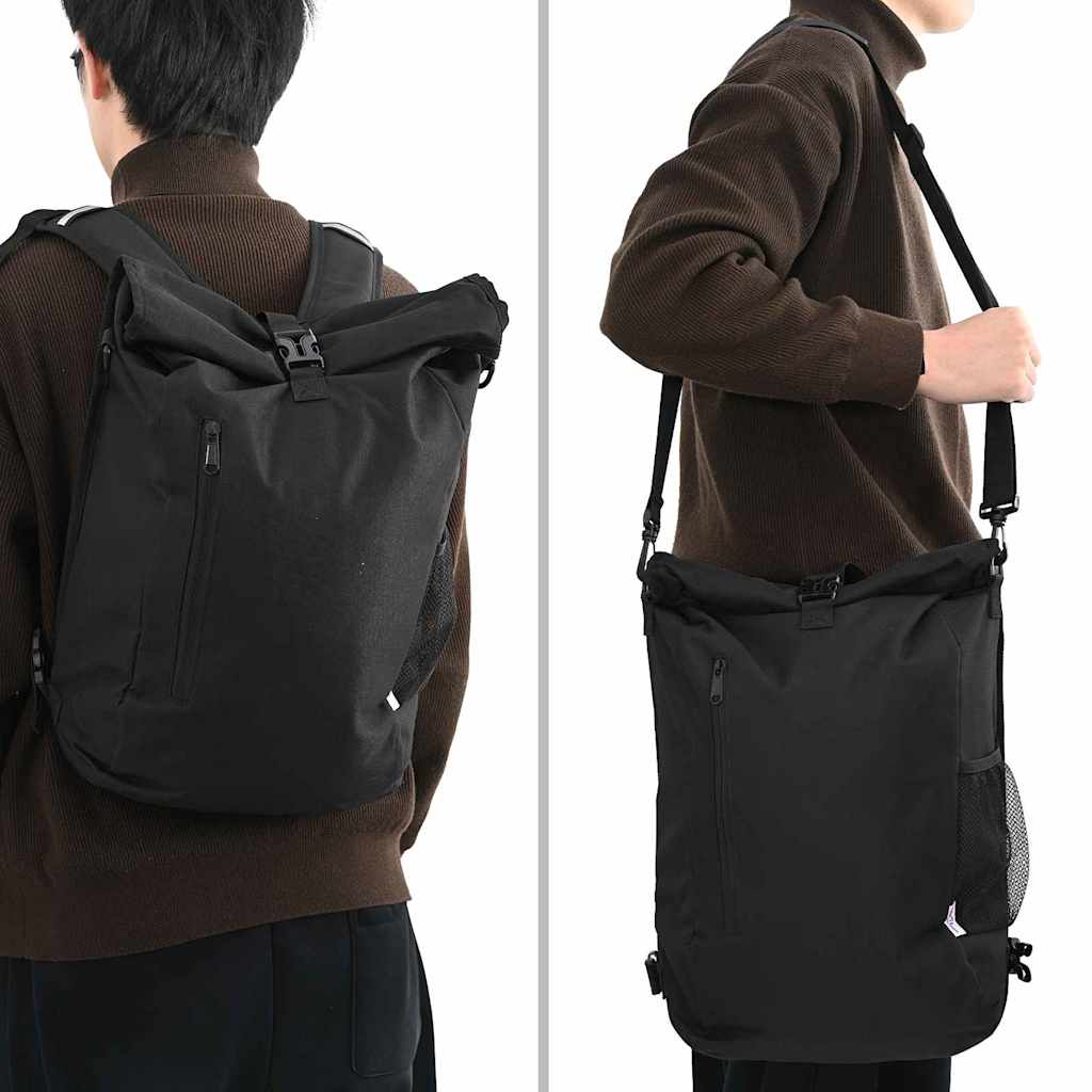 vidaXL Τσάντα Ποδηλάτου Μαύρο 31 x 13 x 58 εκ Πολυεστέρας
