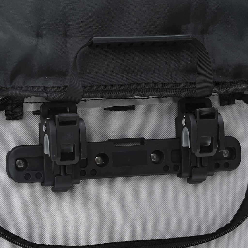 vidaXL Τσάντα Ποδηλάτου Γκρι 31 x 13 x 58 εκ Πολυεστέρας