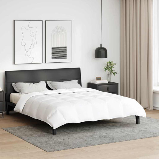 vidaXL Καλοκαιρινό Παπλωματοθήκη 200 x 200 cm Καλοκαίρι Φτερό Λευκό