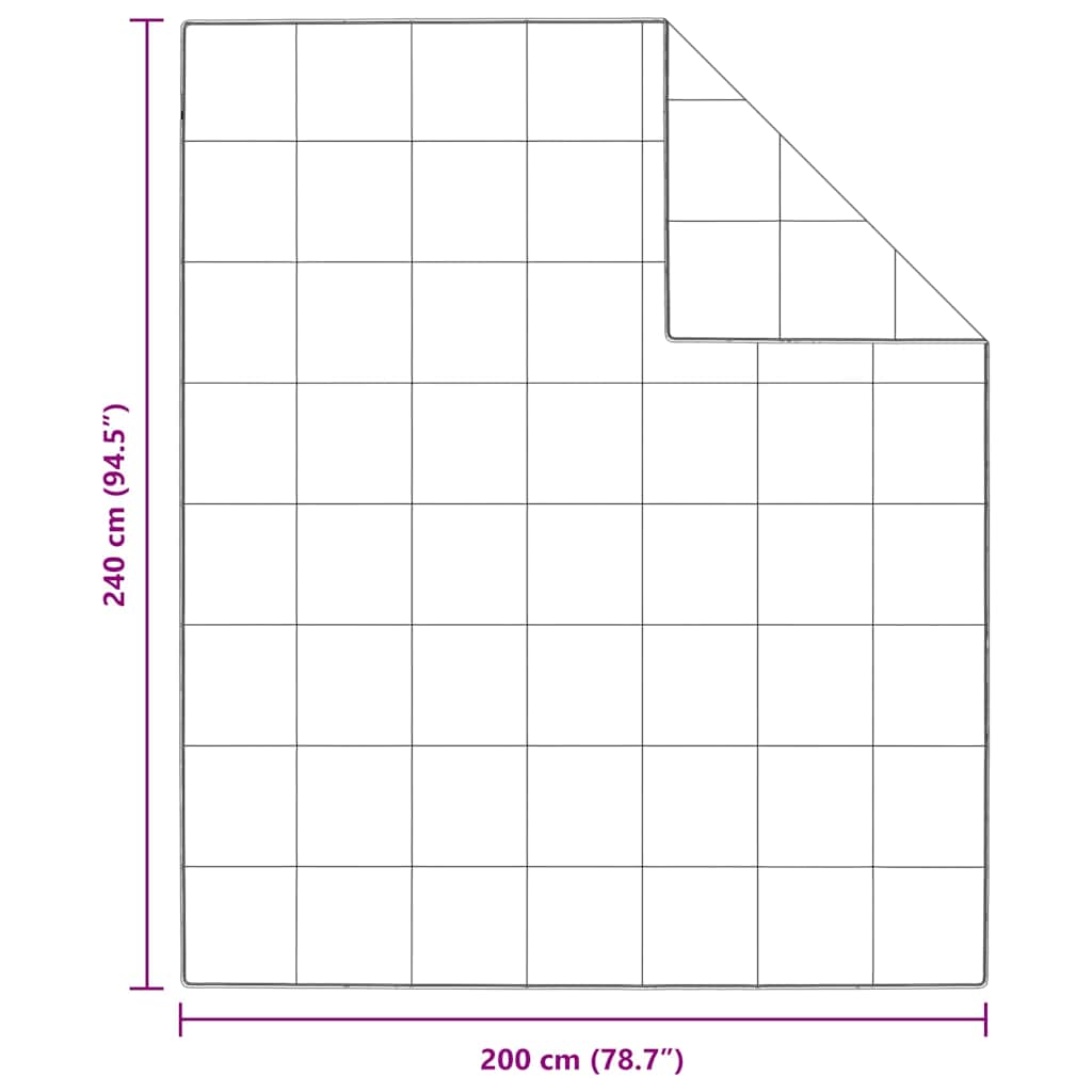 vidaXL Καλοκαιρινό Παπλωματοθήκη Λευκό 240 x 200 cm Φτερό