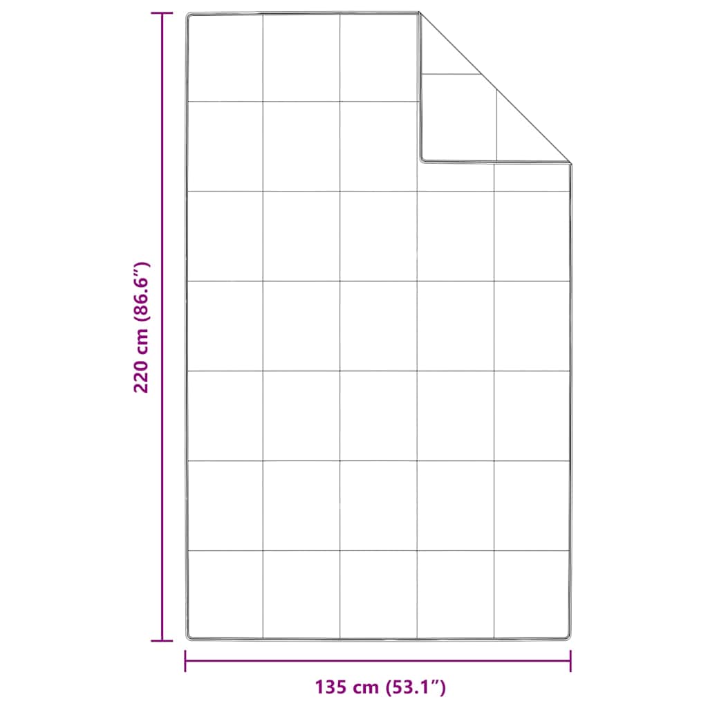 vidaXL Καλοκαιρινό Παπλωματοθήκη Λευκό 135 x 220 εκ. Φτερό