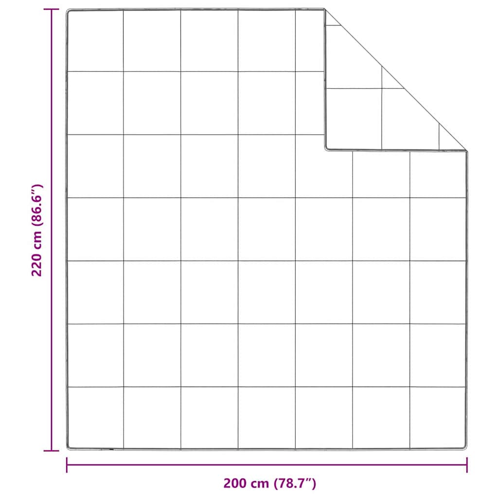 vidaXL Κουβέρτες & Κουβέρτες Λευκό 200 x 220 εκ. Πούπουλο