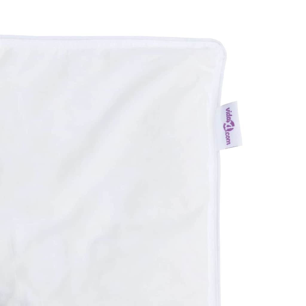 vidaXL Κουβέρτες & Κουβέρτες Λευκό 240 x 220 εκ. Πούπουλο
